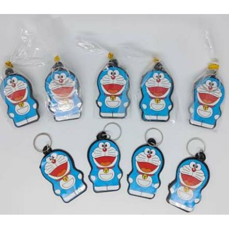 SOUVENIR NIKAHAN GANTUNGAN KUNCI / KEY CHAIN DORAEMON CUTE SUDAH DI PACK PLASTIK PER PCS