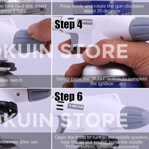 Blow Gas Torch Flame Gun Pemantik Api Alat Bakar BBQ Sate Las Portable