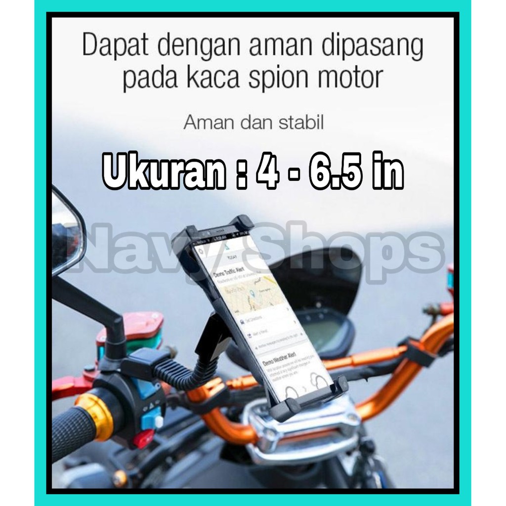 Holder Kaca Spion Motor - Dudukan hp Kaca Spion Motor Mh02