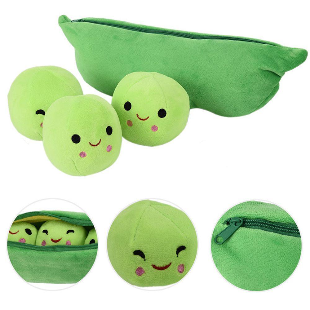 Needway  Mainan Boneka Bantal Bentuk Kacang Polong Bahan Plush Ukuran 70 / 90cm / 25cm / 40cm / 50cm