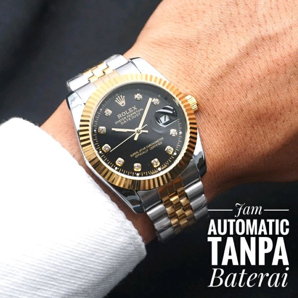 Jam Tangan Automatic Rolex 36 DateJust Oyster Perpetual by hargajam matic otomatis