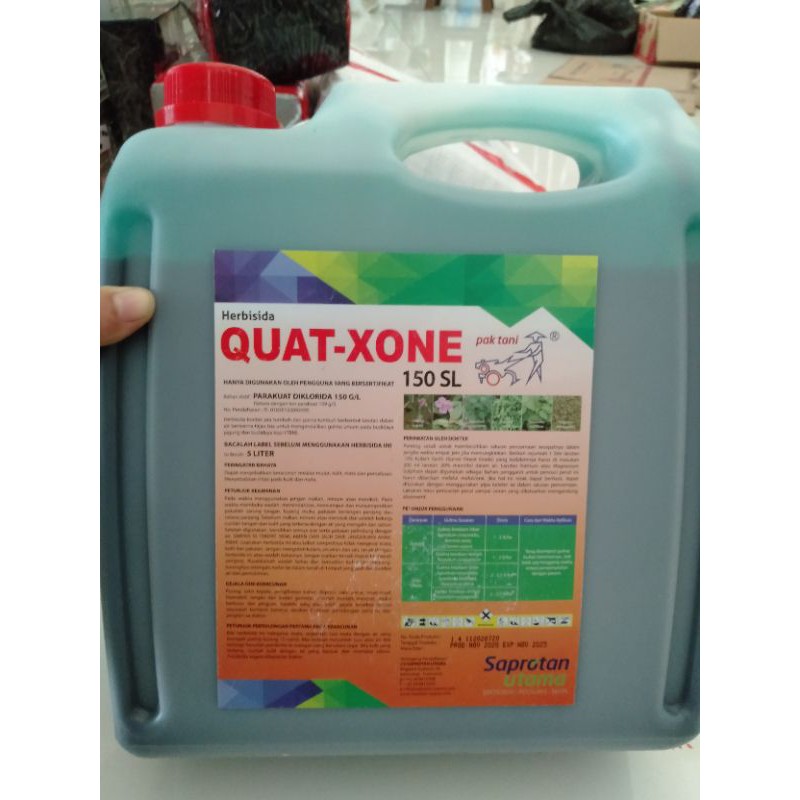 QUAT - XONE  QUATXONE 5 ltr 150 SL Pak Tani 5 Liter