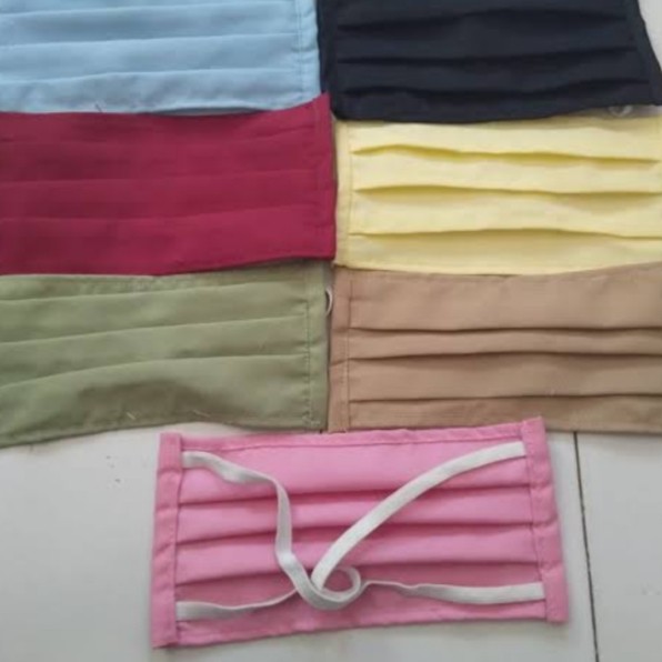 Masker Kain Anneclaire 2 Lapis Bisa Dicuci Dan Diisi Tissue