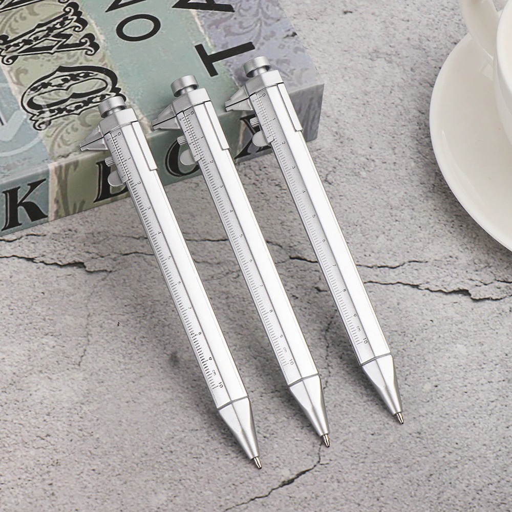 Pena Pulpen Multifungsi Ballpoint Pen Caliber Measuring Tool Scale B100