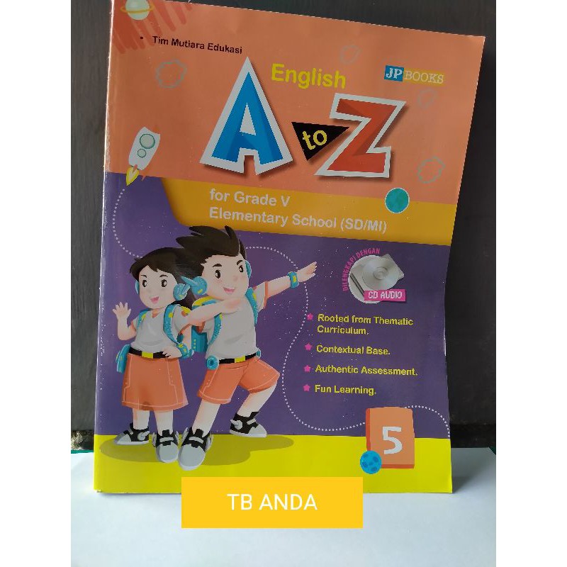 Buku LKS/Pendamping Bahasa Inggris  A to Z SD MI Kelas 5