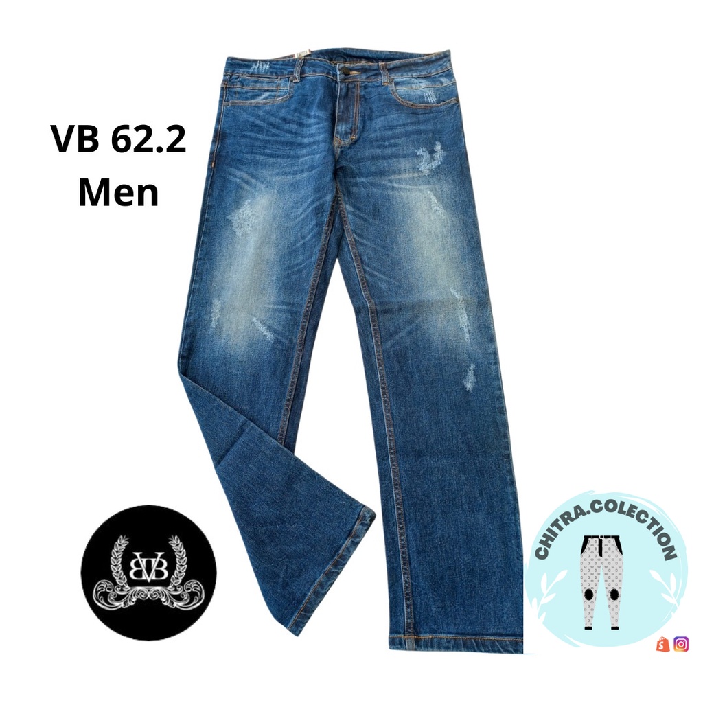 BVB Men - Celana panjang Jeans Pria Denim Premium Non-Stretch VB 62.2 cowok