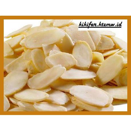 

GNIREKDOOF- RAW ALMOND SLICE KACANG ALMOND MENTAH KEMASAN 100 GRAM -ORIGINAL.