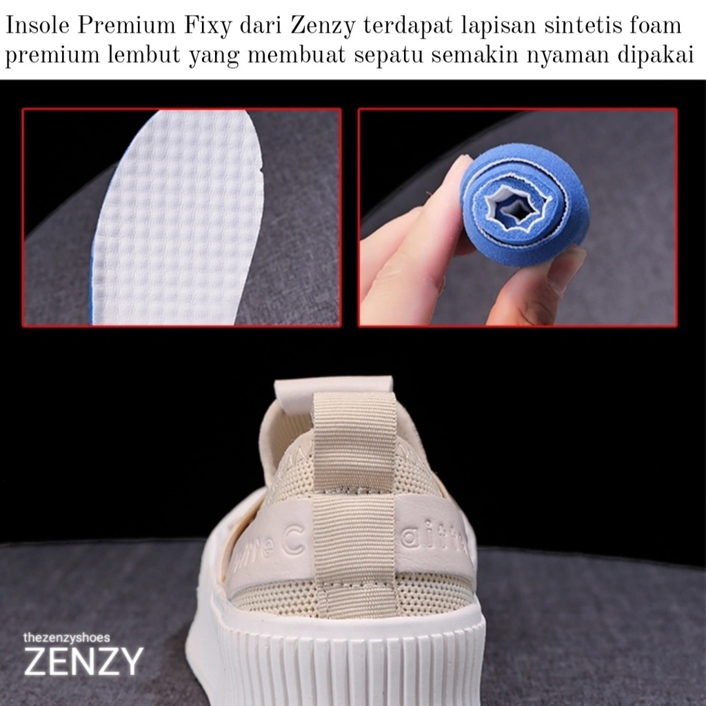 It's Ready Zenzy Premium Fixy Korea Design - Sepatu Fiber Knitt Soft Comfy-7