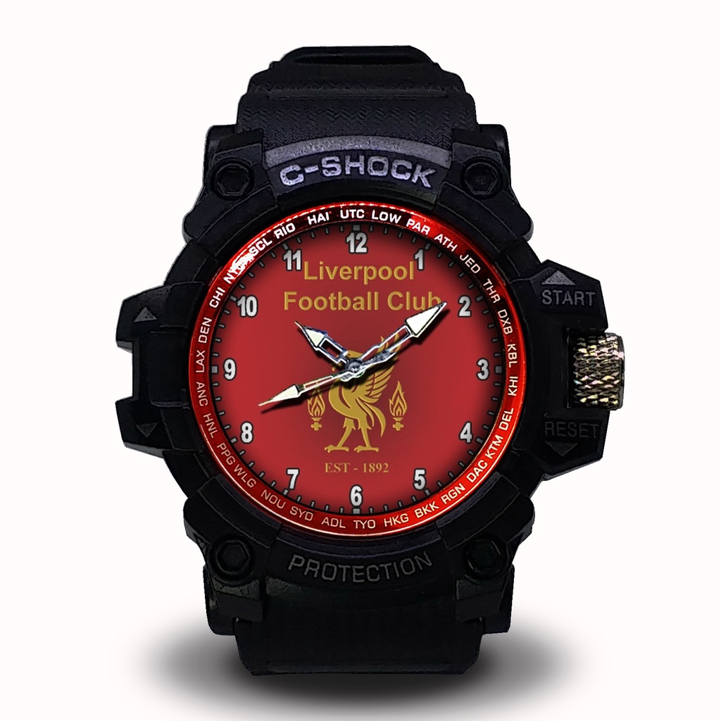 (EXCLUSIVE BOOSQU) JAM TANGAN LIVERPOOL LIST MERAH - 2