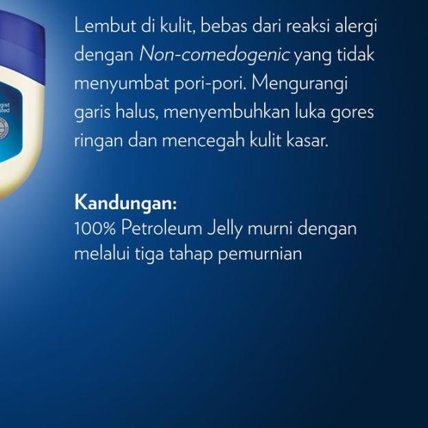 ☄ vaseline 50ml dan 100ml petroleum jelly original saudi ori king ❀
