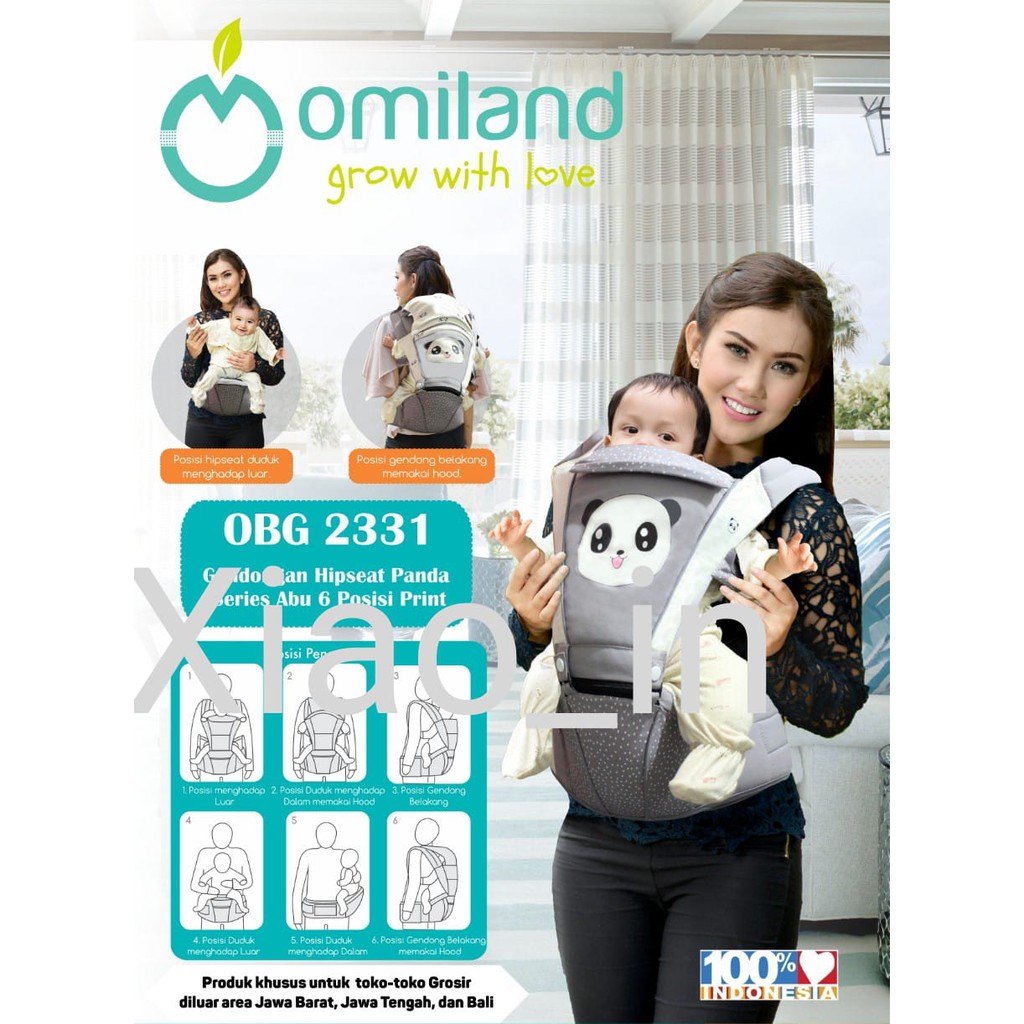 Omiland OBG2331 Gendongan Hipseat seri PANDA