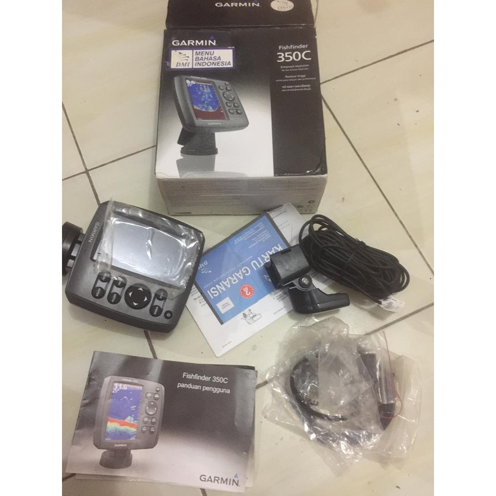 Garmin GPS Fishfinder 350c Bekas Lengkap