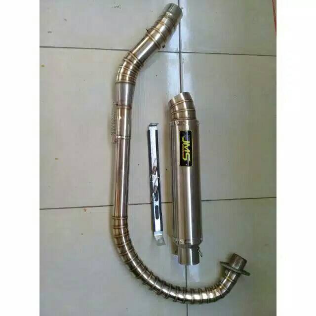 Knalpot jms racing leher ful cacing for vixion cb gl mp fu dll