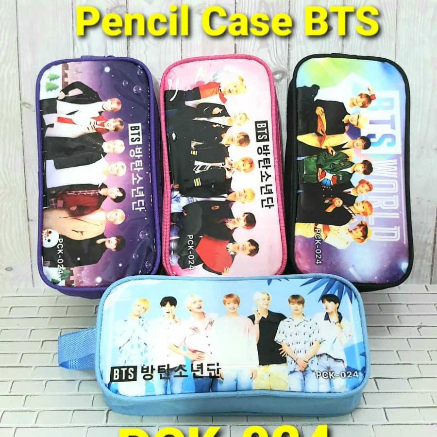 

PCK 023 024 Pencil Case Tempat Pensil BTS BT21 Sleting Kualitas Bagus