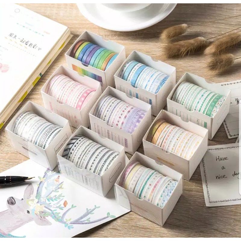 

washi tape solasi motif untuk jurnal