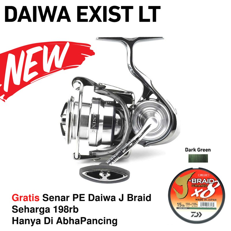 Reel Daiwa Exist LT 2018 3000 CXH-G Asli Jepang Top Spinning Ril Fresh Water Magsealed Original