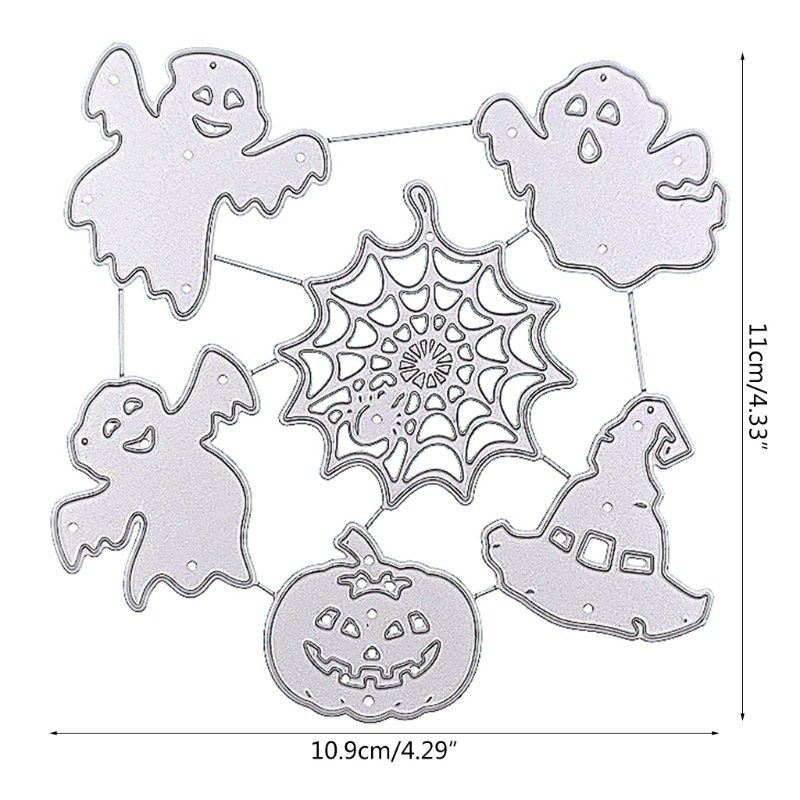 Cetakan Bahan Baja Karbon Motif Halloween Untuk Membuat Kartu Dan Scrapbook