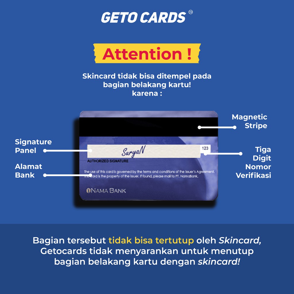Image of Uno Reverse Series | GETO CARDS (Skin / Sticker kartu atm) #2