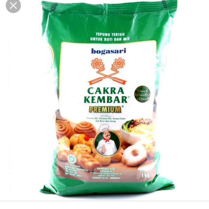 

Tepung Terigu Cakra Kembar 1 Kg