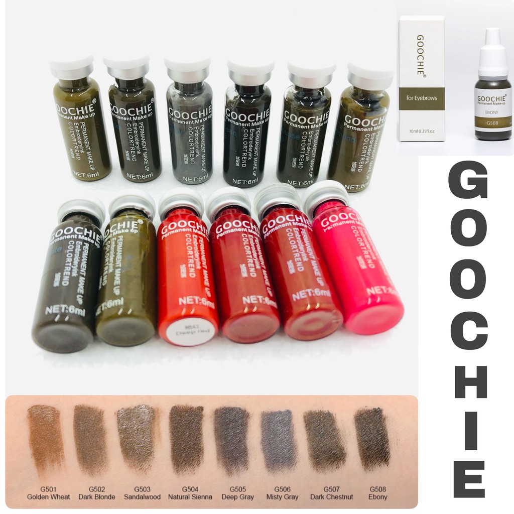 GOOCHIE/MASTOR PIGMENT TINTA SULAM ALIS/EYEBROW BOTOL SAMPEL 6ML