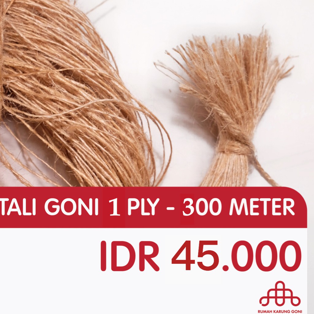 Tali Rami Tali Goni 1 Ply 125 Gram - 300 Meter Tali Kerajinan Tangan - Tali Souvenir - Tali Craft