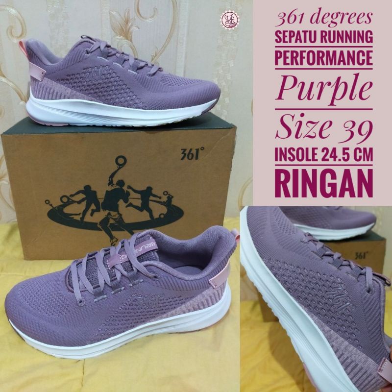 Sepatu sneakers wanita 361 Degrees branded matahari