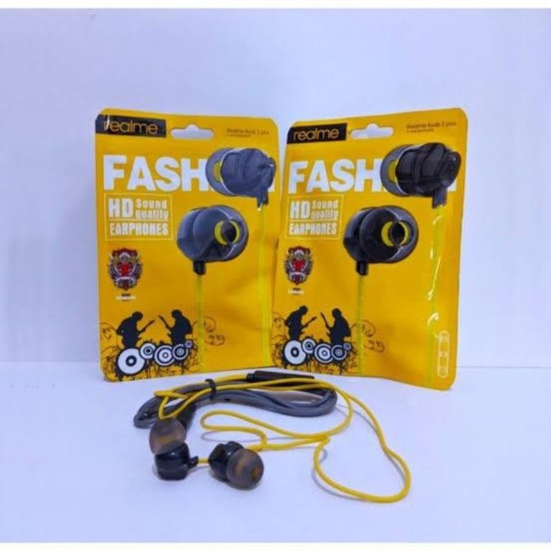 HANDSFREE HEADSET REALME Buds 2plus -Pure Bass -Fashion Earphone