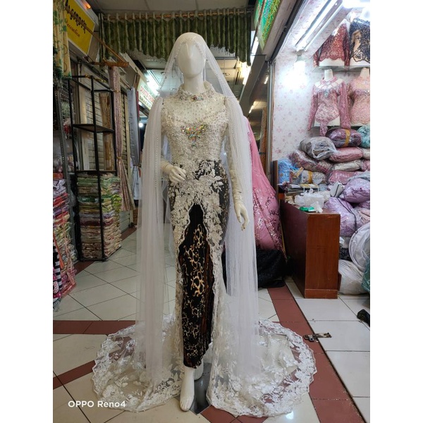 kebaya pengantin akad full payet/kebaya pengantin