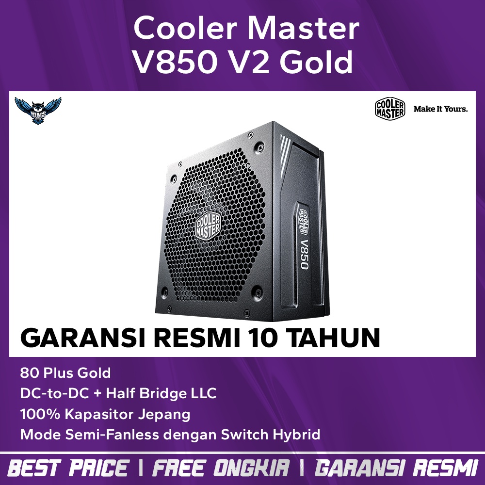 PSU Cooler Master V850 V2 80+ Gold | Full Modular Power Supply 850W