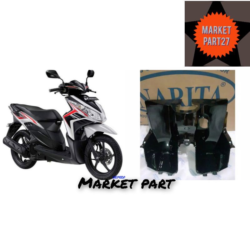 Cover Kontak Laci Box Vario Techno 110 Cbs karbu hitam
