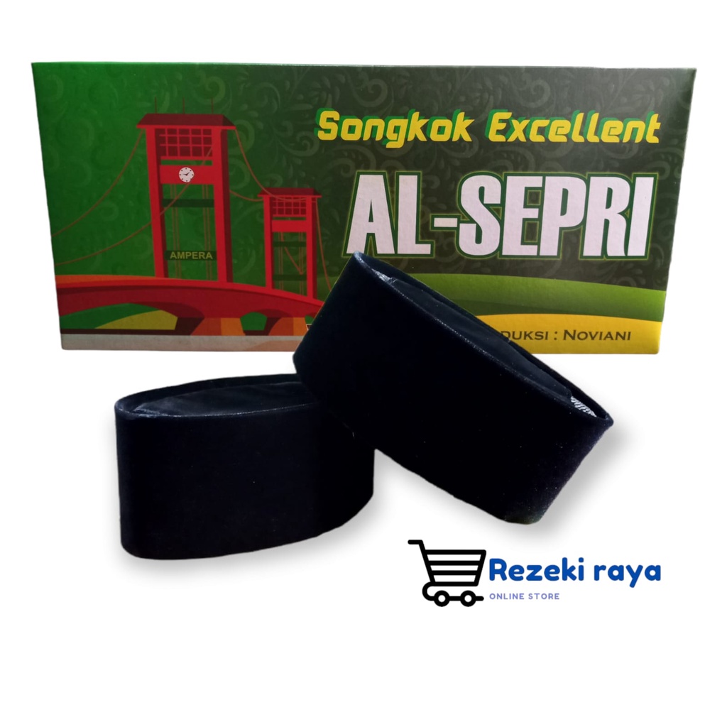 peci songkok kopiah hitam polos AL-SEPRI AC EXCLUSIVE  limited edition | bahan beludru premium ,kualitas terbaik ,tahan air dan awet