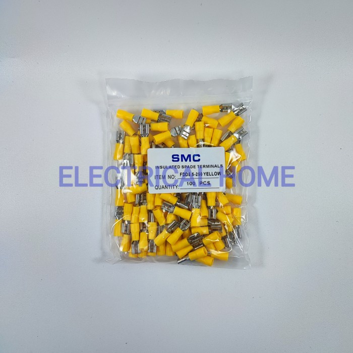 SKUN KABEL INSULATED FEMALE DISCONNECTS FDD 5.5-250 KUNING.