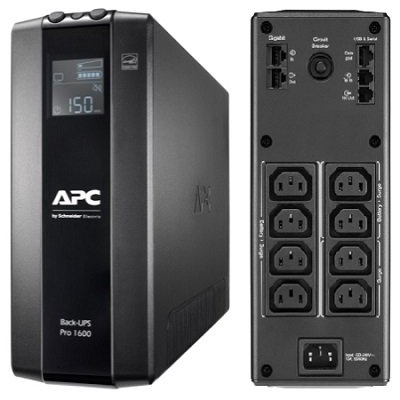 UPS APC Back UPS Pro BR 1600VA, 8 Outlets, AVR, LCD Interface BR1600MI