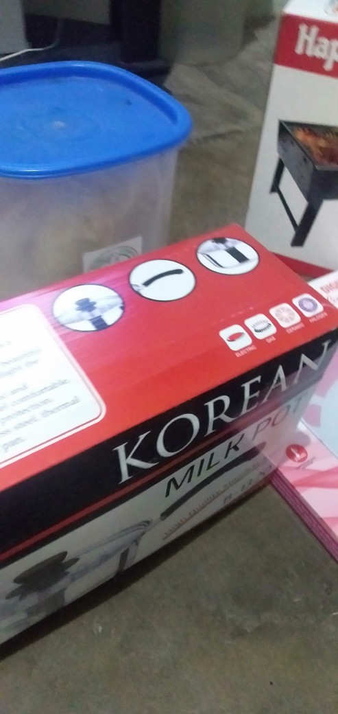 Panci Set  Enamel Gsf G-2630 Frypan Tutup Kaca Wajan Wok Dan Saucepan