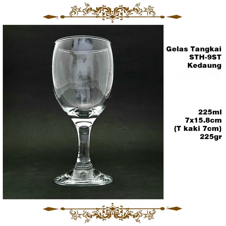Gelas Tangkai/Gelas Kaki Kedaung STH-8 RM/6-1 225ml/SHT-9ST 315ml/STH-11ST 225ml