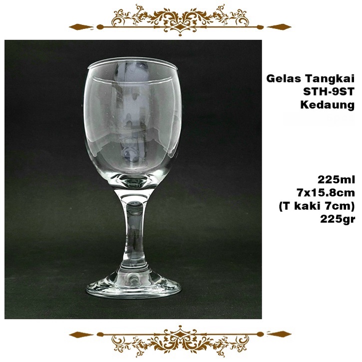 Gelas Tangkai/Gelas Kaki Kedaung STH-8 RM/6-1 225ml/SHT-9ST 315ml/STH-11ST 225ml