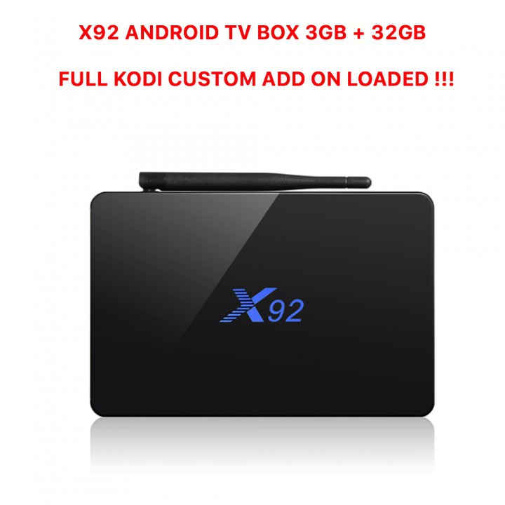 X92 TV Box 4K Amlogic S912 3GB 32GB Android Nougat 7.1 FULL KODI TJ