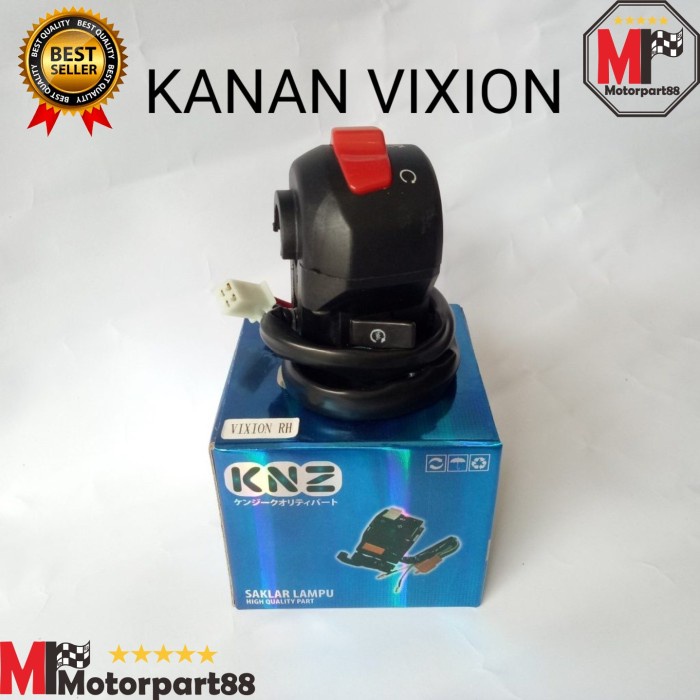 SAKLAR LAMPU STATER HANDLE SWITCH KANAN RH VIXION OLD KNZ