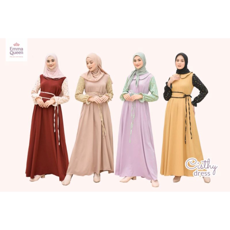 Moslem Ori Gamis Busui Friendly Cisthy Dress By Emmaqueen