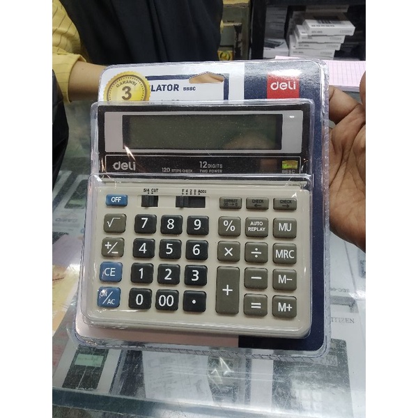 Kalkulator Calculator DELI ORIGINAL 868C Garansi 12digit Ukuran Besar