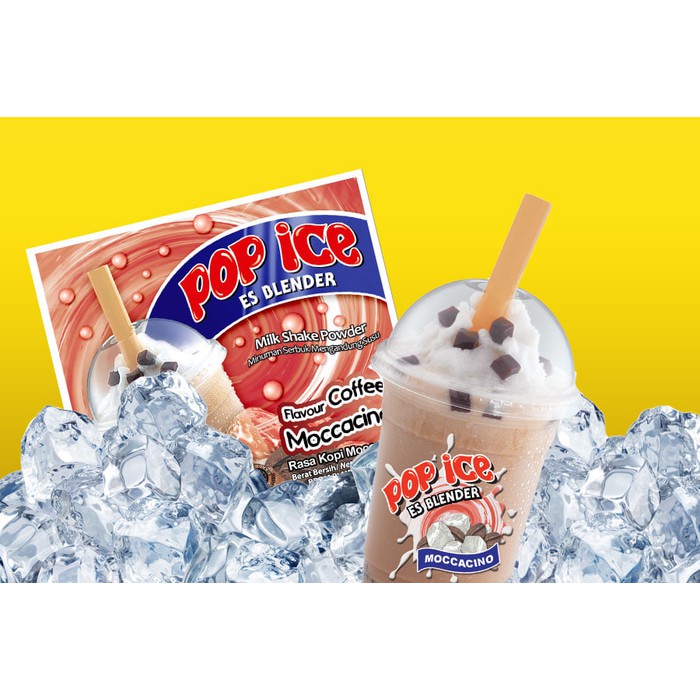 @10pcs Pop Ice Aneka Rasa Minuman Es Blender 25gr Murah Moccachino mokacino @1renceng