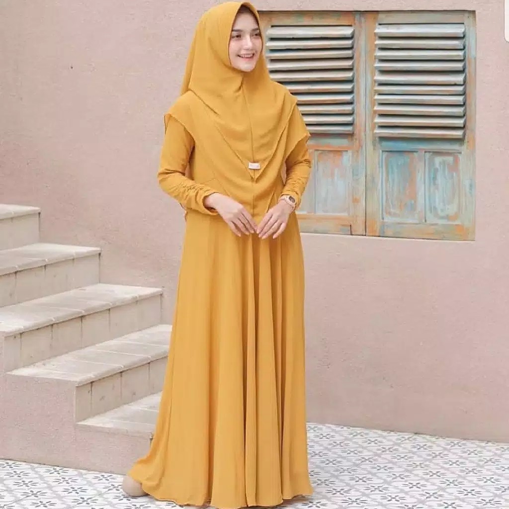 Mayra Gamis  Syar&quot;i || Gamis asdf || Gamis Sya&quot;i Set Khimar || Gamis Terbaru || Baju Gamis