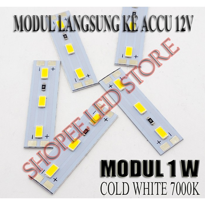 EKONOMIS...!! HPL 1WATT SMD 5730 12VOLT COLD WHITE  PLAFON PAPAN REKLAME