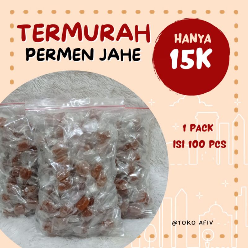 

[ TERMURAH ] PERMEN JAHE ISI 100 PCS | PERMEN PENGHANGAT TENGGOROKAN