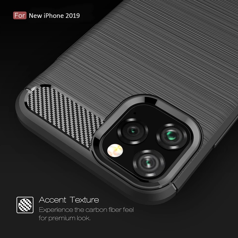 Case Iphone 11 - Iphone 11 Pro - Iphone 11 Pro Max - Soft Armor Case Carbon