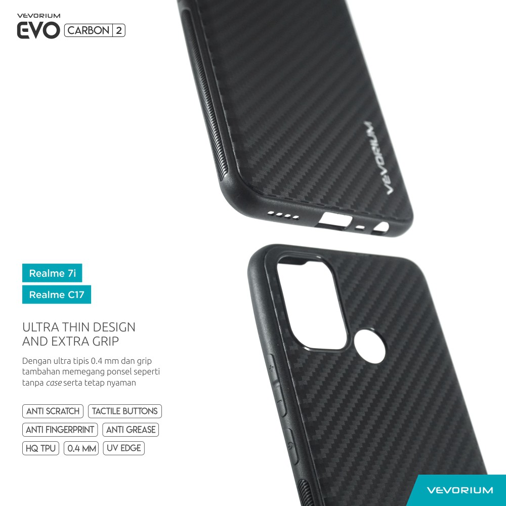 VEVORIUM EVO CARBON Realme 7i Realme C17 Premium Soft Case Softcase