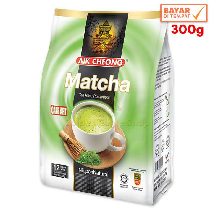 

Minuman Serbuk Teh Hijau - Aik Cheong Matcha - Teh Hijau Pracampur Cafe Art 300g