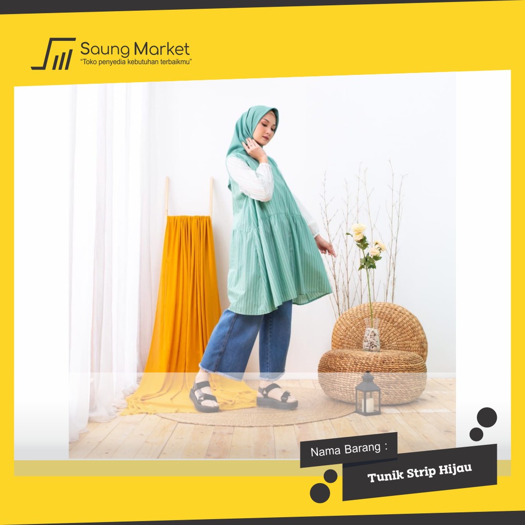 Stripe Tunik | Atasan Tunik | Fashion Bandung