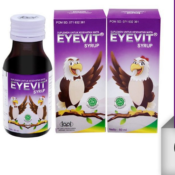 EYEVIT Syrup - Botol isi 60ml - Vitamin Mata - EYEVIT SIRUP