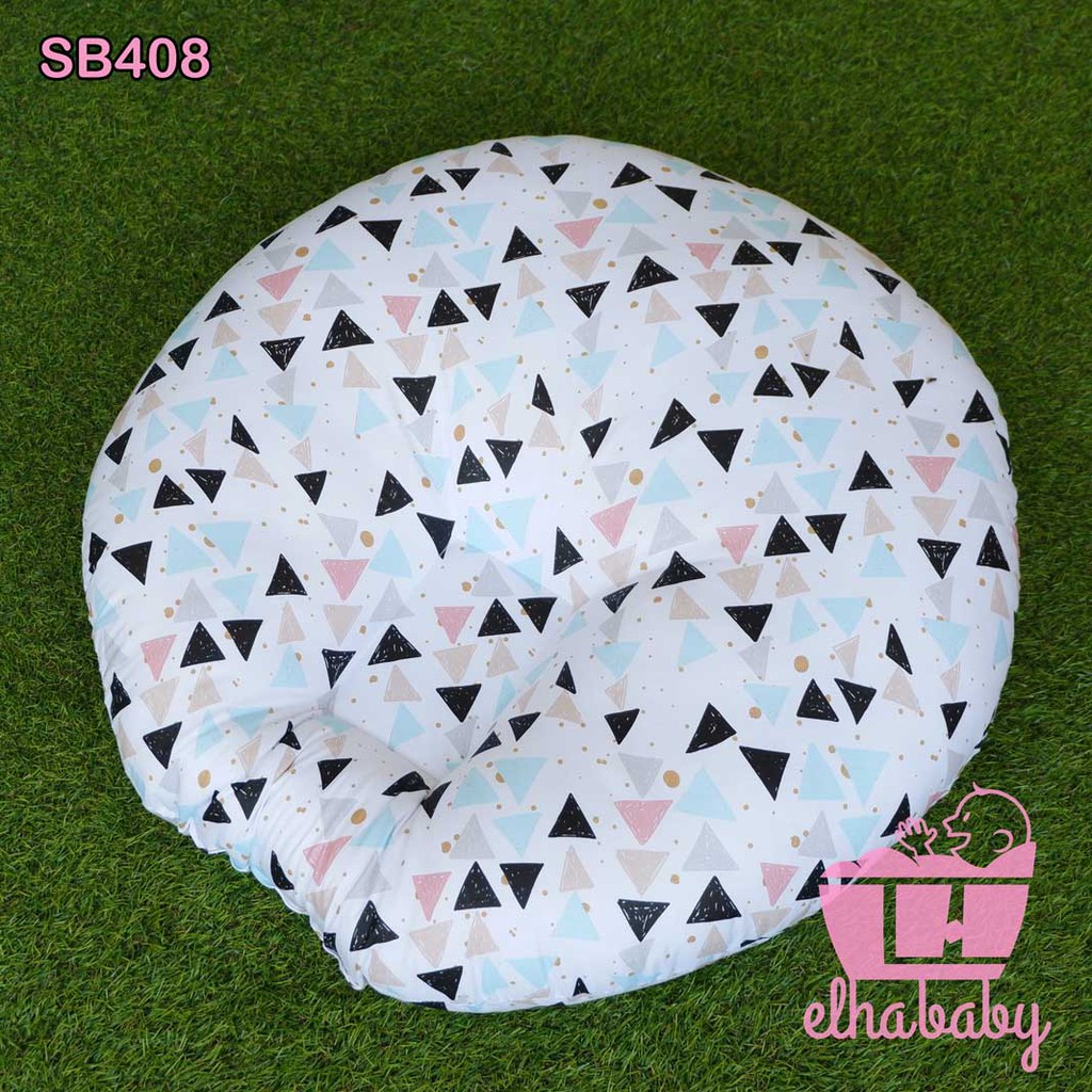 ELHA BABY GROSIR READY STOCK - Sofa Bayi Newborn Baby Lounger Motif kasur bayi menyusui matras